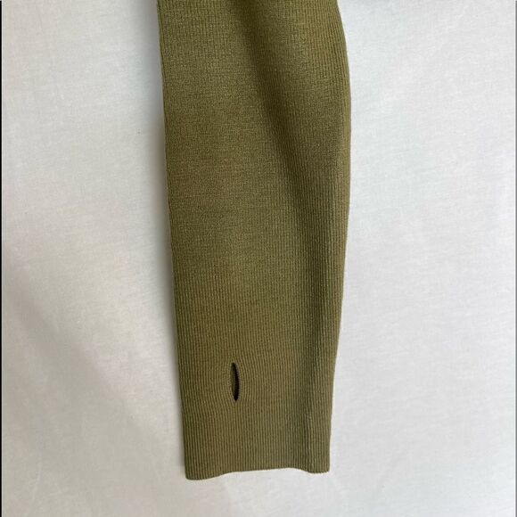 Olive Green Crop Top Skirt Set - Picture 6 of 13